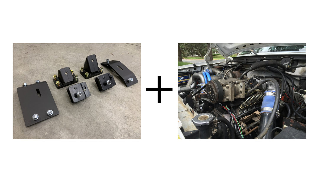 RC Auto Parts Motor Mount Set (2PCS) For 03-05 Ford Excursion & 03-04 F-250/F-350 Super Duty