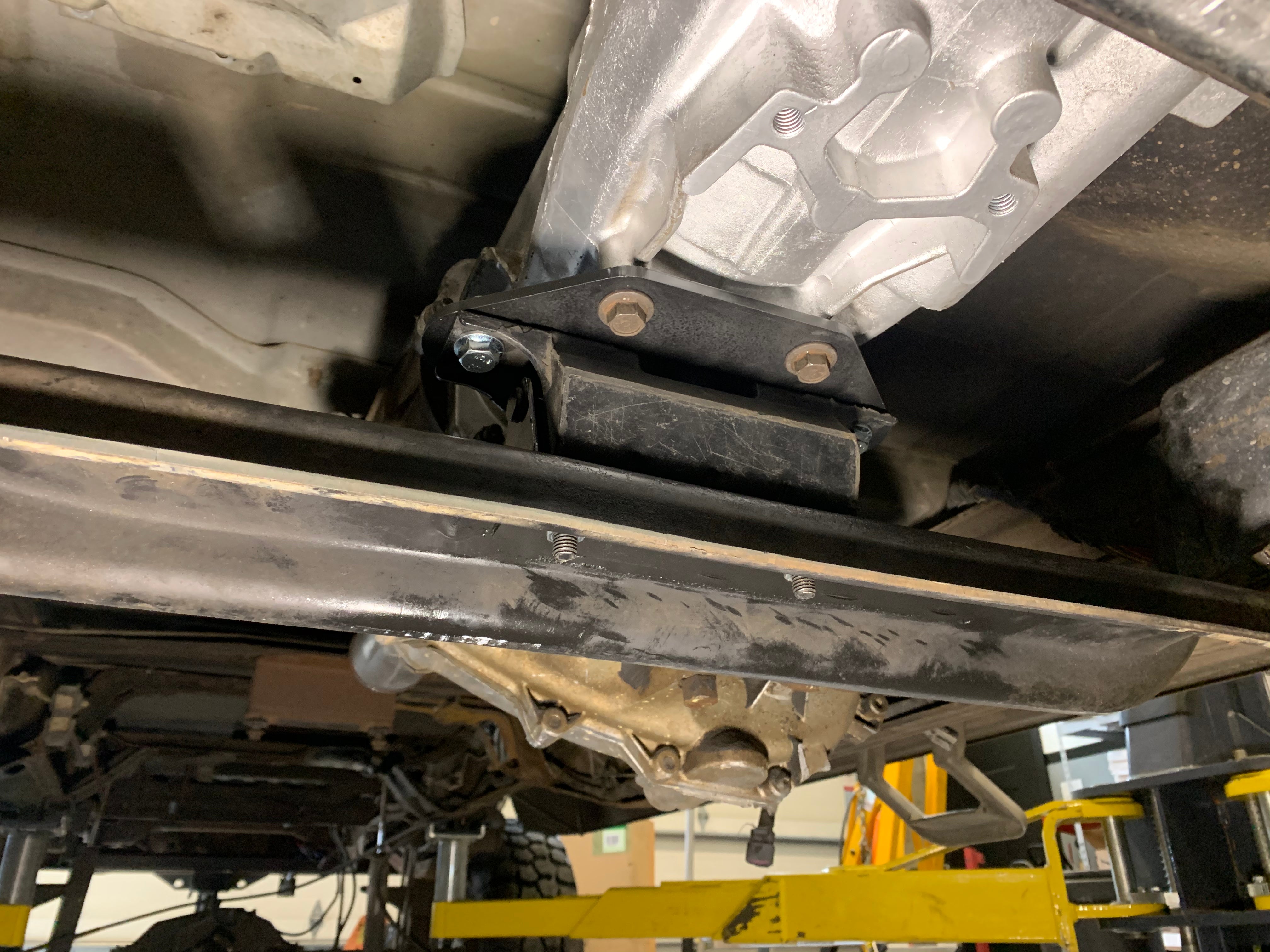 Transmission Mount Bracket: 47RH to E4OD – Carrick Customs
